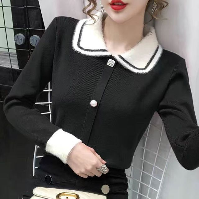 Women 2021 Autumn Winter New Thicken Warm Sweater Tops Female Long Sleeve Solid Jumpers Ladies Casual Knitted Pullovers P504